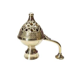 Quemador de incienso de latón 100%, artesanías de Metal, incensario de lujo, difusor de Aroma con buenos olores, quemador de incienso de calidad Premium, Decoración de mesa - Product Image 1