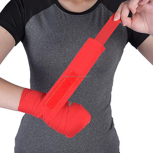 Men's and Women's Half-Finger Elasticated Cotton <b>Boxing</b> Gloves for Muay Thai Training Protective Hand Wrap Mitts Gear - Product Image 4