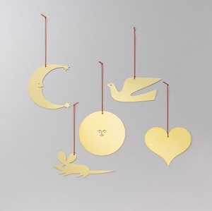Ensemble de 3 décorations de Noël en fer forgé multicolores, design personnalisé pour la décoration de Noël à la maison - Product Image 3