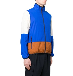 Chaqueta cortavientos impermeable profesional para exteriores para hombres, venta al por mayor, chaqueta de lluvia de nailon transpirable con bloque de Color - Product Image 5