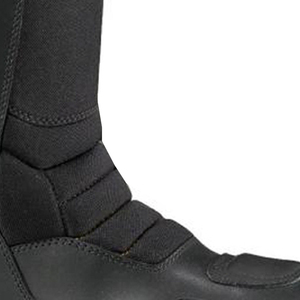 Bottes de moto en cuir noir personnalisées de haute qualité pour hommes avec finition haut de gamme, semelle durable, protection et confort de conduite - Product Image 4