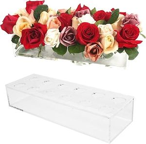 Caja de flores acrílica de alto impacto a precio de fábrica 2025 | Contenedor versátil para exhibir flores frescas y acentos decorativos - Product Image 1