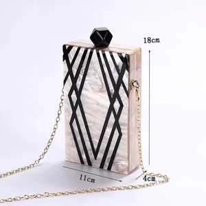 Handmade Luxury Epoxy Resin Clutch Imitation Pearl <b>Gold</b> Plated Butterfly Solid Charm Bag Set <b>for</b> Women's <b>Wedding</b> - Product Image 6