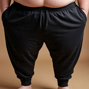 Wholesale <b>Fleece</b> Jogger Sweatpants Men's Breathable High Drawstring Waist 450 GSM <b>Fleece</b> <b>Trouser</b> Pajama Sweatpants Men - Product Image 5