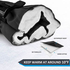 Gants d'hiver pour hommes Gants de ski Snowboard Imperméables et chauds Gants de ski OEM Fourniture directe d'usine - Product Image 4