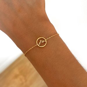 Venta caliente 925 Plata esterlina 18K Oro Vermeil Minimalista Pulsera de cadena de Eslabones en forma de montaña para mujeres Fine Nature Inspired - Product Image 4