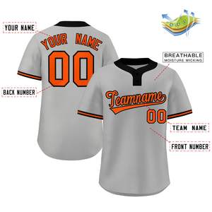 Maillot de baseball personnalisé tissu en maille tissu de softball à séchage rapide bouton de chemise brodé équipe Fit jeunes matériel sergé lettres USA uniforme - Product Image 6