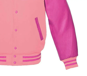 Veste universitaire courte en coton 100% enduit OEM, élégante, respirante, pour l'hiver, manches longues, décontractée, pour hommes et femmes, style baseball - Product Image 6