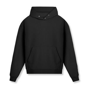 Pulls à capuche amples pour hommes Sports d'hiver Streetwear Sweats à capuche surdimensionnés personnalisés vierges à épaules tombantes Basketball Fleece Athletic Fit Hoodies - Product Image 4