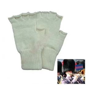 Gants sans doigts de musiciens tricotés Gants tricotés en coton léger à demi-doigts - Product Image 3