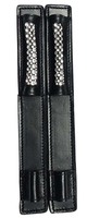 Protector de Espuelas Ecuestres de Cuero Negro para Montar a Caballo con Color y Logotipo Personalizables