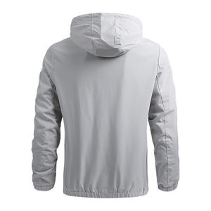 Chaquetas impermeables de diseño personalizado OEM de alta calidad para hombre, abrigo para exteriores para hombre con cremallera, chaqueta impermeable para hombre - Product Image 6