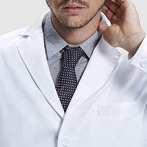 เสื้อโค้ทสำหรับห้องปฏิบัติการสำหรับผู้ชายเสื้อโค้ทสำหรับห้องแล็บสครับพยาบาลออกแบบโลโก้ได้ตามต้องการ - Product Image 4