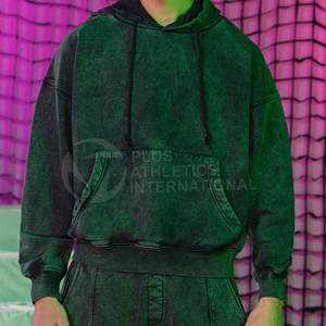 Cómodas sudaderas con capucha de lavado ácido para hombres, Sudadera con capucha mezclada de algodón para hombres, gimnasio y ropa al aire libre, sudaderas con capucha de lavado ácido de estilo Vintage para hombres - Product Image 2