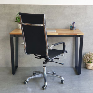 120x60cm Acacia Wood Office <b>Desk</b> and Chair Combo with Assembled Legs CB68196 for <b>Computer</b> Use - Product Image 3