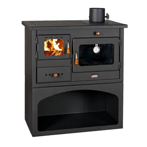 Bulgaria Origin Exporter of Unique Design 10.1 kW Room Heating Output Freestanding Wood Burning Cooking Stove for Home Hotel