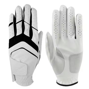 Gants de golf en peau de mouton avec logo personnalisé en cuir Cabretta de qualité supérieure et supérieure pour adultes sportifs - Product Image 1