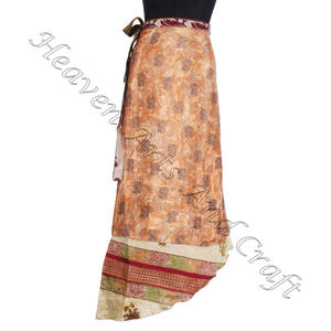 ¡Descuento mayorista! Surtido de seda Sari Wrap falda Boho elegante multicolor verano desgaste cómodo moda Boho Hippie de talla grande - Product Image 5