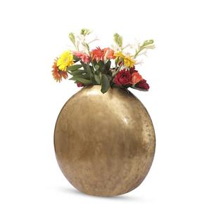 Florero de metal de inspiración vintage Premium con un acabado rústico para mejorar las exhibiciones florales y la decoración de interiores - Product Image 4