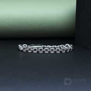 Bracelet pour femme en or massif 14 carats avec diamant de laboratoire de luxe 2,75 carats certifié IGI et design exclusif - Product Image 4