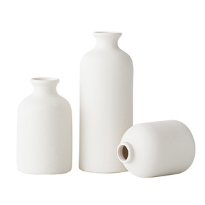 Vase en céramique, vases à fleurs pour la décoration, vases décoratifs modernes de style bohème et de ferme pour l'herbe de la pampa et les fleurs séchées, finition vieillie - Product Image 5