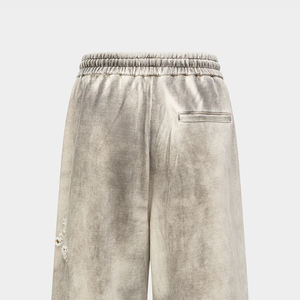 Vente en gros de pantalons de survêtement délavés à l'acide pantalons de survêtement pour hommes de haute qualité avec poches pantalon de survêtement avec logo personnalisé pour hommes - Product Image 5
