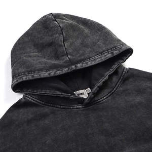 Sudadera con Capucha de Algodón, Corte Ajustado, Diseño Gráfico, Lavado Ácido, para Hombre, Manga Larga, Estilo Urbano, Otoño, Alta Calidad - Product Image 2