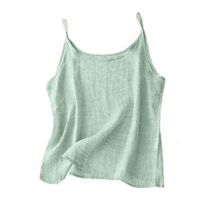 La mejor opción para mujer sin mangas tejido cuello redondo Tank Cami Color sólido alta calidad Hogar y cómodo vestido hecho en Bangladesh - Product Image 1