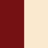 สีแดงเข้มกับครีม