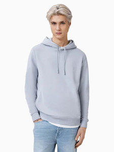 Wholesale Customized Men Solid Color Thermal Hoodie High Quality Drop Shoulder Breathable Men Hoodie - Product Image 2