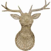 CIERVO DE RATÁN DE BAMBÚ A BASE DE PLANTAS PARA LA DECORACIÓN NAVIDAD ECOLÓGICA - Product Image 4