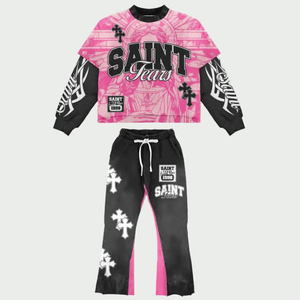 Ensemble survêtement à capuche et pantalon de survêtement à manches longues avec fermeture éclair double, imprimé numérique et en relief personnalisé, très vendu, avec bonnets - Product Image 5