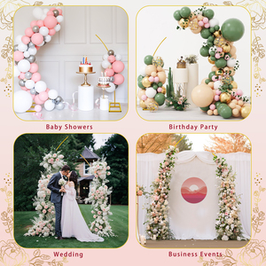 Supports d'<span class=keywords><strong>arche</strong></span> de mariage en métal de 8,2 pieds et 6,5 pieds, supports semi-circulaires pour ballons, <span class=keywords><strong>arche</strong></span> de toile de fond en forme d'<span class=keywords><strong>arche</strong></span> - Product Image 6