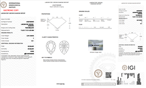 2.09 ct Poire Cut Lab-Grown Diamond IGI Certified F Color VS1 Clarity Lab-Stone - Product Image 5