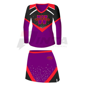Uniforme de pom-pom girl robuste fabriqué au Pakistan vente en ligne de vêtements de sport - Product Image 4