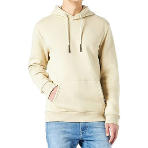 Wholesale 500 GSM 100% Cotton Thick Blank Plain Hoodies Heavyweight Oversized Plus Size Men's Unisex Pullover Custom Logo Hoodie - Product Image 3