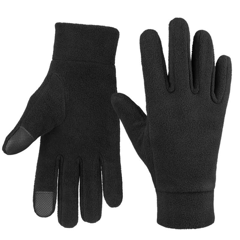 Customize 100% Warm Winter Gloves Polar Fleece Cold Weather Gloves Touch Screen Women and Men Thermal Gloves for Running Hiking