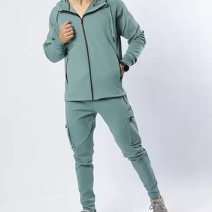 ชุดวอร์มมีฮู้ดแบบซิปของผู้ชายชุดวอร์ม500Gsm บ็อกซี่เฮฟวีเวตไซส์ใหญ่พิเศษ - Product Image 2