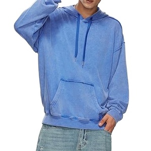 Customized Solid Embroidered Casual Regular Fit Hoodie Winter Fleece Breathable Pocket Men Vintage 100% Cotton Wholesale 2026 - Product Image 1