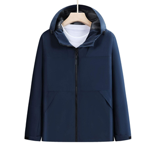 Nuevas chaquetas acolchadas para exteriores personalizadas al por mayor, cortavientos impermeable para hombre, logotipo frontal recubierto de calidad superior - Product Image 5