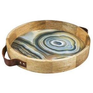 Vajilla de Hotel para el hogar más vendida, bandeja para servir alimentos, bandeja para servidor de té y café, bandeja decorativa para servir de mesa de último diseño - Product Image 6