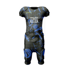 Uniforme de fútbol americano personalizado para hombre, novedad, venta al por mayor, manga corta, diseño transpirable para equipos - Product Image 1