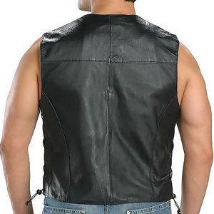 เสื้อกั๊กหนังสำหรับผู้ใหญ่พิมพ์ลายได้ตามต้องการ - Product Image 3