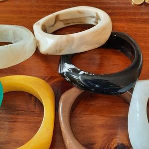 New Vintage Resin Acrylic Eco-Friendly Customizable Bangle <b>Set</b> for <b>Women</b> <b>Jewelry</b> Korean Cuff Bangles Bracelets Charms Designer - Product Image 4