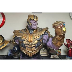 Popular 113cm personaje decorativo fibra de vidrio <span class=keywords><strong>Thanos</strong></span> estatua resina busto estatua a la venta en Stock - Product Image 2