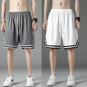 Shorts pour hommes cordon plage conseil séchage rapide homme pantalons courts longue maille Bermuda 3 quarts mince Streetwear - Product Image 3