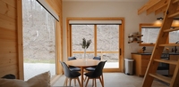 Maisonnette et cabane en bois de style scandinave moderne, inspirées des fermes, pour application en villa