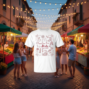 T-shirt Ciao Italia Tomato Girl Summer per addio al nubilato italiano, per uso promozionale - Product Image 3