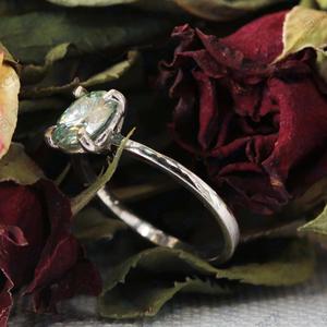 1.40 TCW Bluish Round Cut Solitaire Moissanite <b>Ring</b> for Women Anniversary & Birthday Gift <b>Band</b> for Your Love - Product Image 4