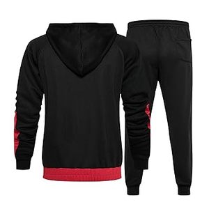 Ensemble de vêtements d'hiver pour hommes, sweat-shirt à capuche, pantalon de survêtement, 100% coton, coupe-vent, respectueux de l'environnement - Product Image 6
